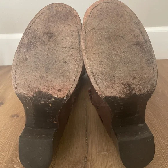 FREEBIRD by Steven Clive Tall Leather Brown Brown, Distressed Buckle, Size 8 - Picture 12 of 16